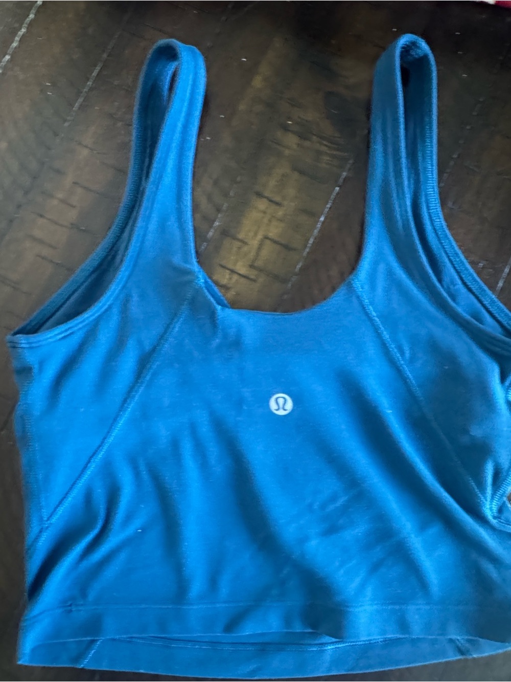 lululemon athletica Blue Scoop Sports Tank
